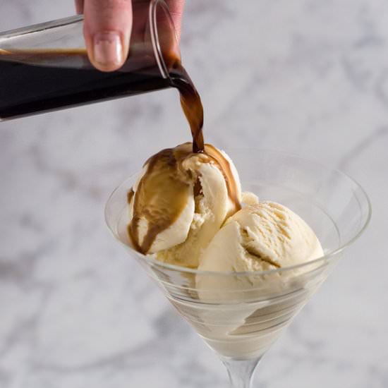 Sweet Cream Affogato - Recipe photo by TheRedheadBaker