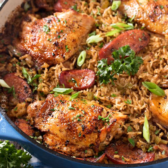 One Pot Chicken and Dirty Rice - Recipe photo by The Chunky Chef