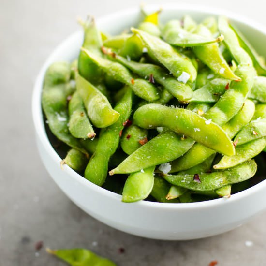 Wagamama-style Chili Salt Edamame - Recipe photo by umamigirl