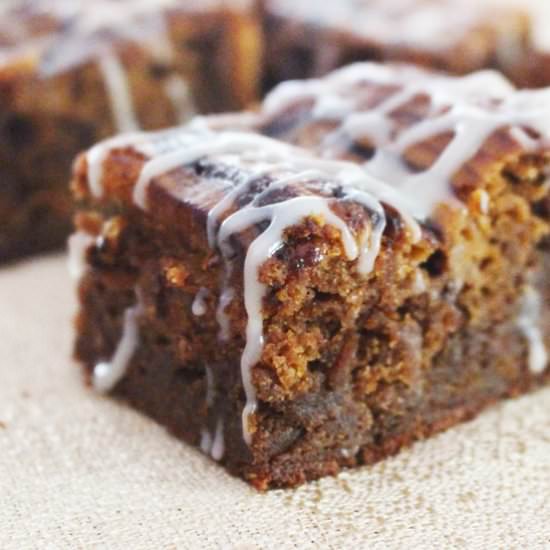 Ginger Pumpkin Brownies - Recipe photo by The Salted Pepper