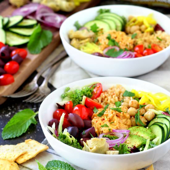 Greek Power Bowls - Recipe photo by kimscravings