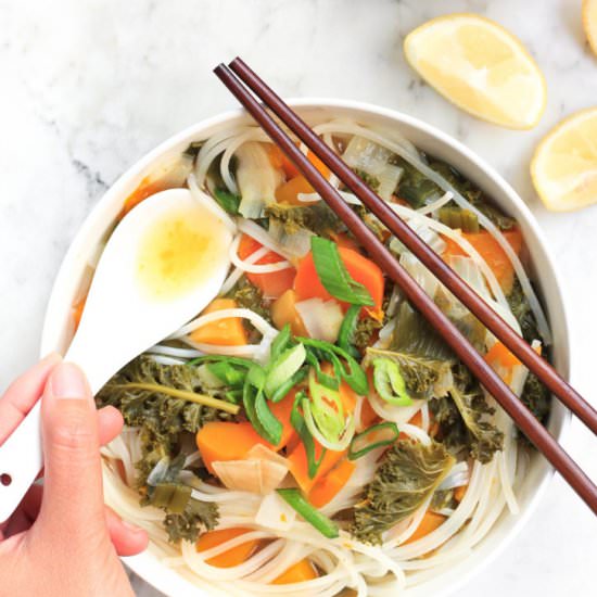 Healing Vegetable Noodle Soup - Recipe photo by felicialim