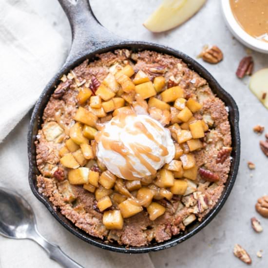 Apple Cinnamon Skillet Cookie - Recipe photo by bakerita