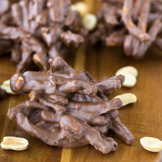 Chocolate Peanut Butter Haystacks - Recipe photo by simplystacie