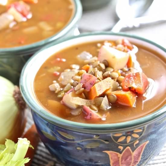 Lentil Soup - Recipe photo by alittlesage