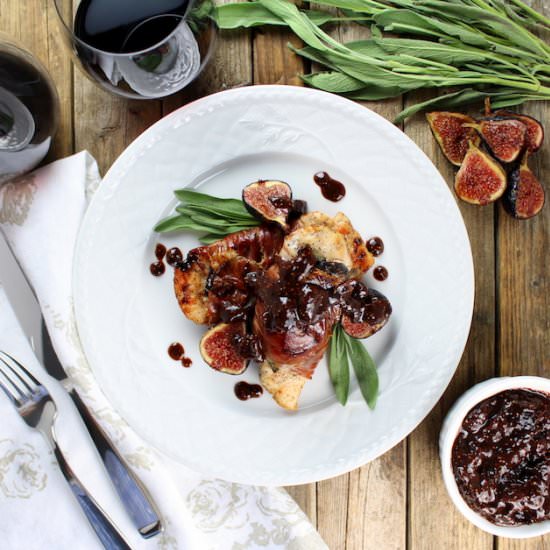 Chicken Fig Saltimbocca - Recipe photo by HollyatTasteAndSee