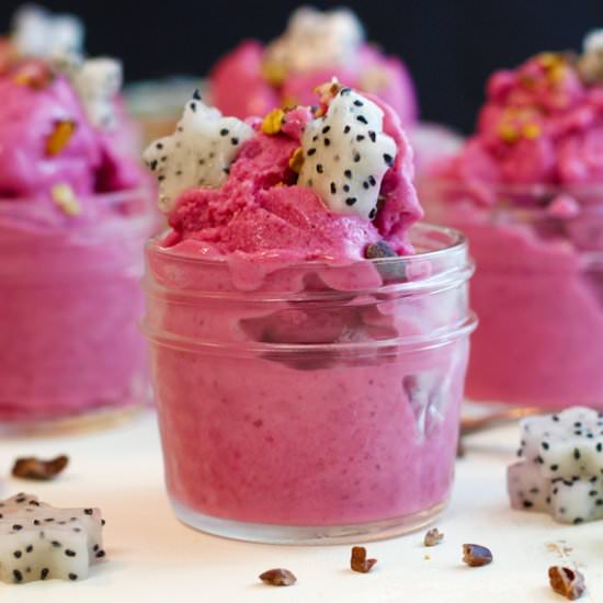 Dragonfruit Pitaya Berry Ice Cream - Recipe photo by greensmoothiegourmet