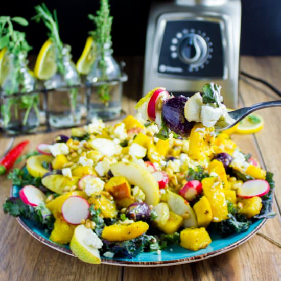 Roast Pumpkin Mediterranean Salad - Recipe photo by two.purple.figs