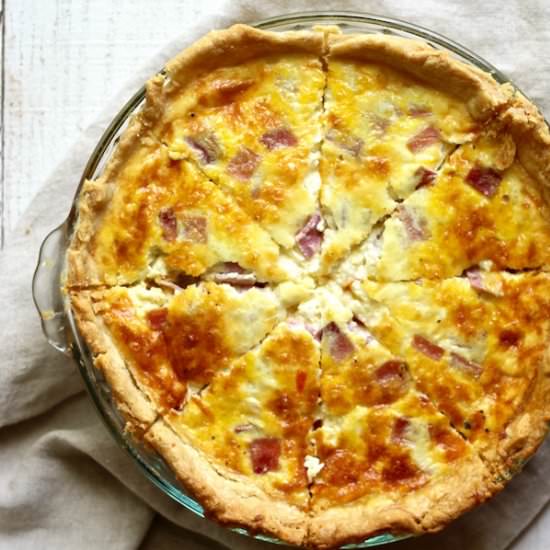 French Beer Quiche - Recipe photo by bessiebakes