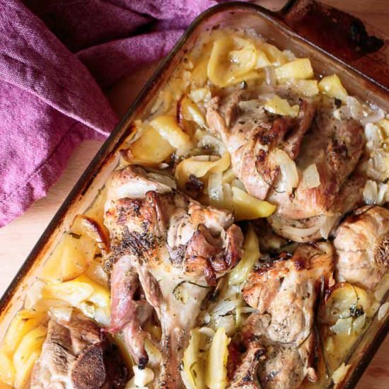 Spanish lamb baked - Recipe photo by nutrilics