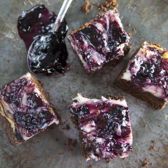 Blueberry Jam Brownies - Recipe photo by TheSaltyMarshmallow