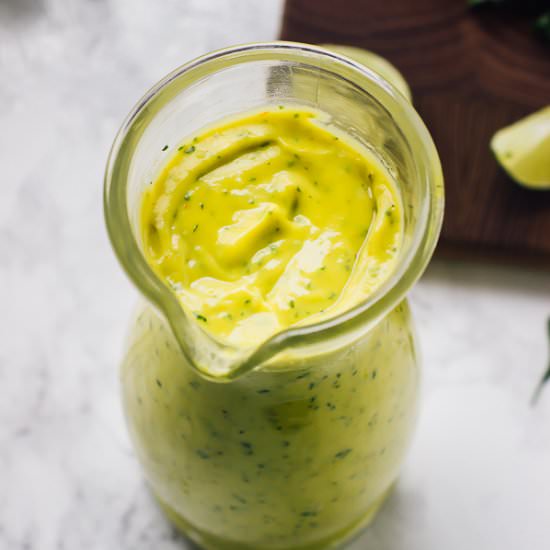 Creamy Vegan Avocado Dressing - Recipe photo by jessicainthekitchen