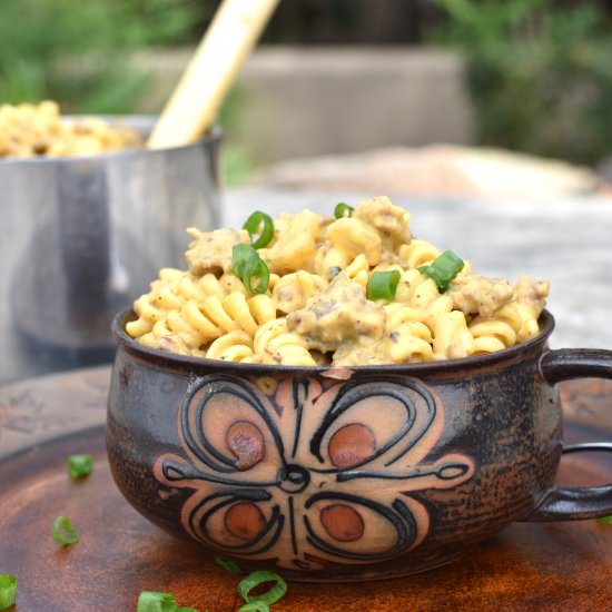 Creamy Sausage Pumpkin Pasta - Recipe photo by The Spicy Apron