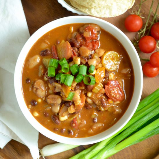 Best Damn Vegetarian Chili - Recipe photo by makingsof