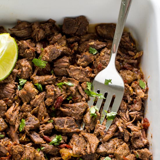 Slow Cooker Barbacoa Beef - Recipe photo by ChefSavvy