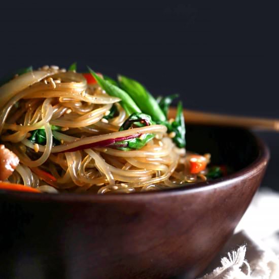 Stir-Fried Sweet Potato Noodles - Recipe photo by wifemamafoodie