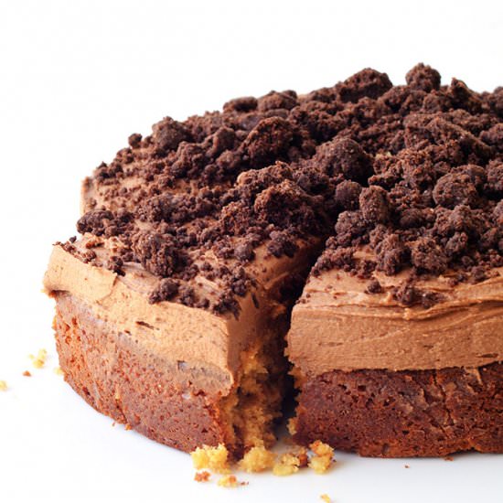 Peanut Butter Poke Cake - Recipe photo by Sweetest Menu