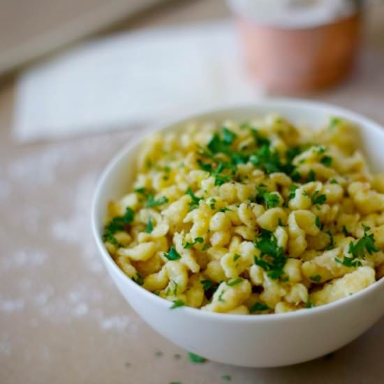 German Spaetzle - Recipe photo by thedomesticdietitian