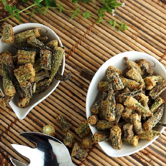 Crispy Roasted Okra - Recipe photo by DIYactive