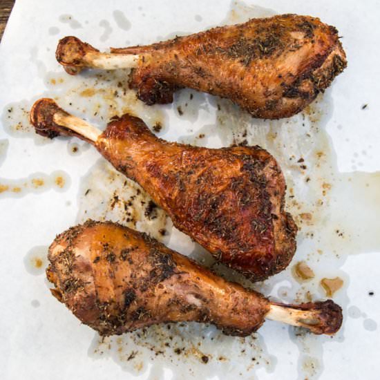 Herb Roasted Turkey Legs - Recipe photo by TacoBoutFood