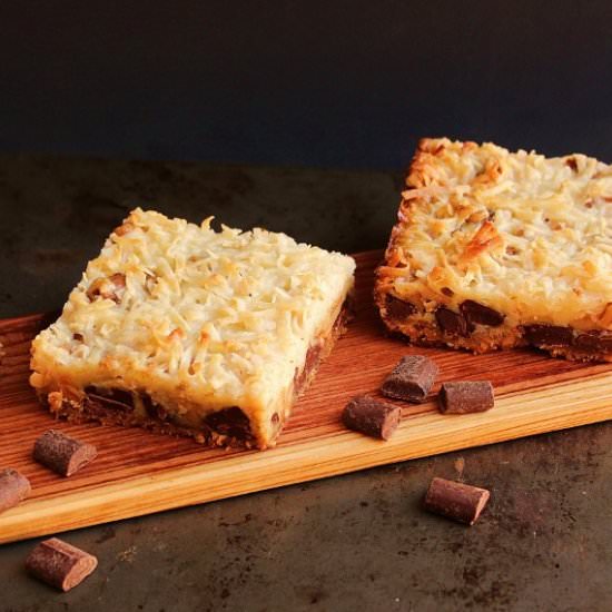 7-layer Magic Cookie Bars - Recipe photo by TwoBitTart
