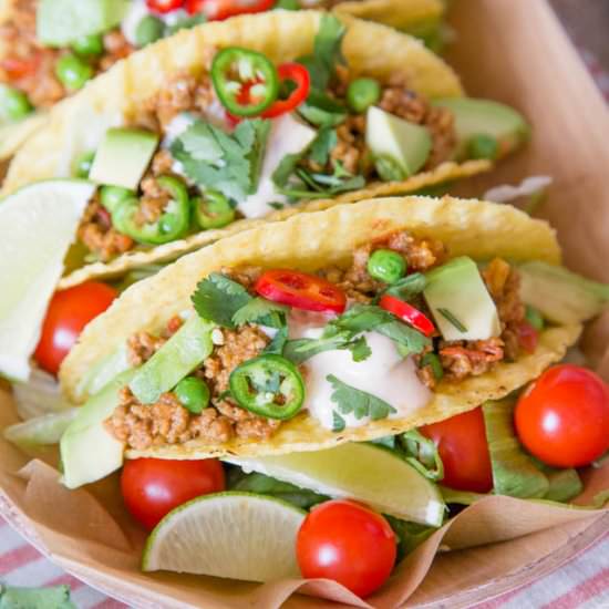 Lamb Keema Tacos - Recipe photo by Fuss Free Flavours
