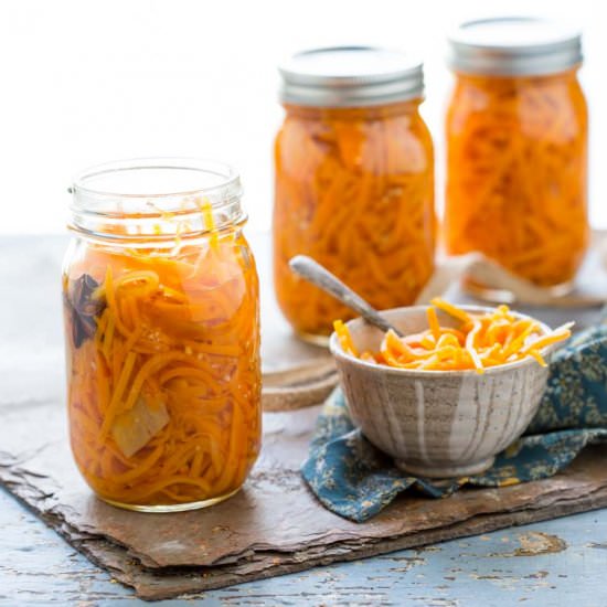 Ginger Pickled Carrots - Recipe photo by healthy seasonal recipes
