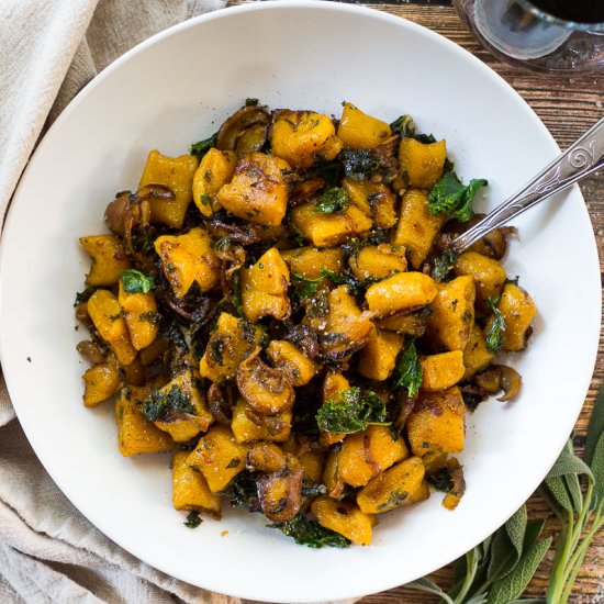 Butternut Squash Gnocchi with Sage - Recipe photo by thegirlonbloor