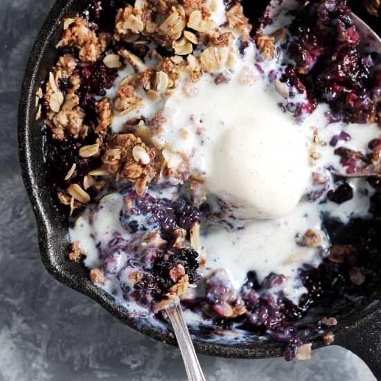 Almond Flour Blackberry Crisp - Recipe photo by ambitiouskitchen