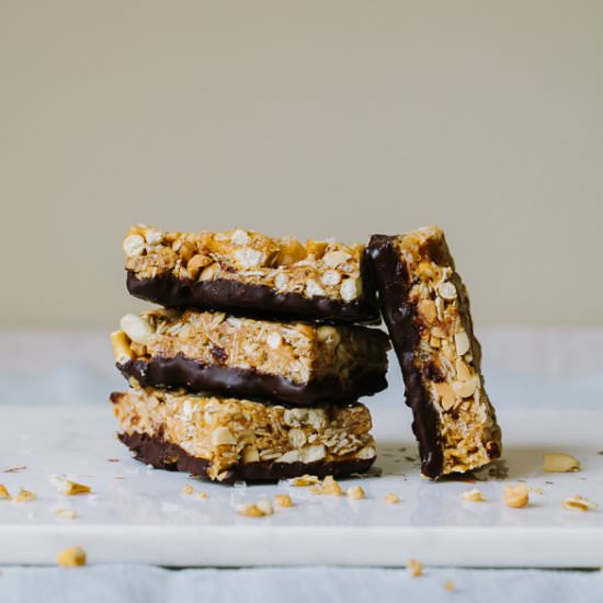 Peanut and Pretzel Bars - Recipe photo by gatheranddine