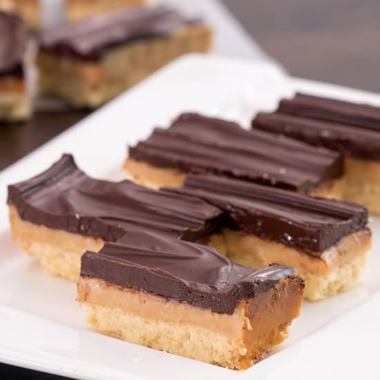 Homemade Twix Bars - Recipe photo by Home Cooking Adventure