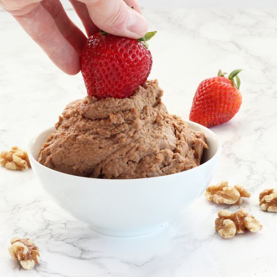 Chocolate Walnut Hummus - Recipe photo by Craving Something Healthy