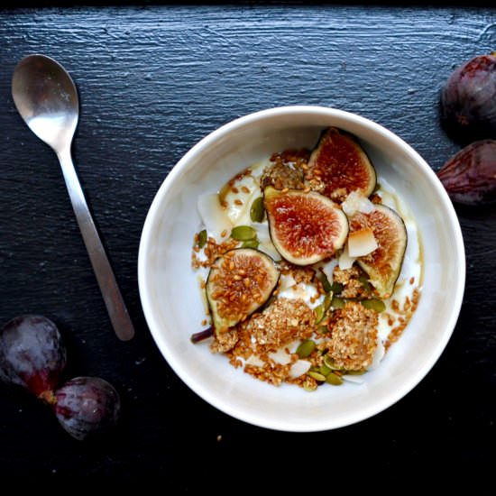 Fig and Granola Yogurt Bowl - Recipe photo by mysecondbreakfast