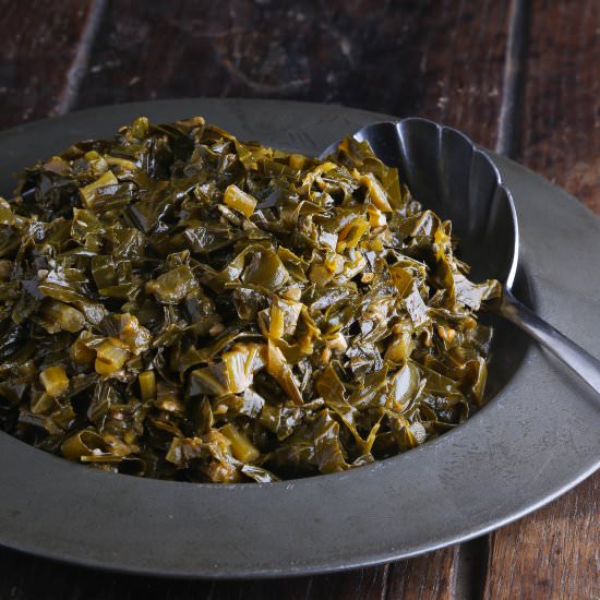 braised collard greens - Recipe photo by therightrecipe