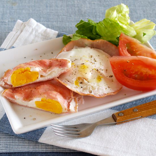 No Fail Perfect Ham and Eggs - Recipe photo by ochikeron