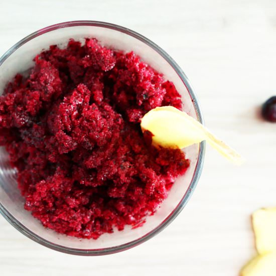 GINGER BLUEBERRY GRANITA - Recipe photo by kitchenathoskins