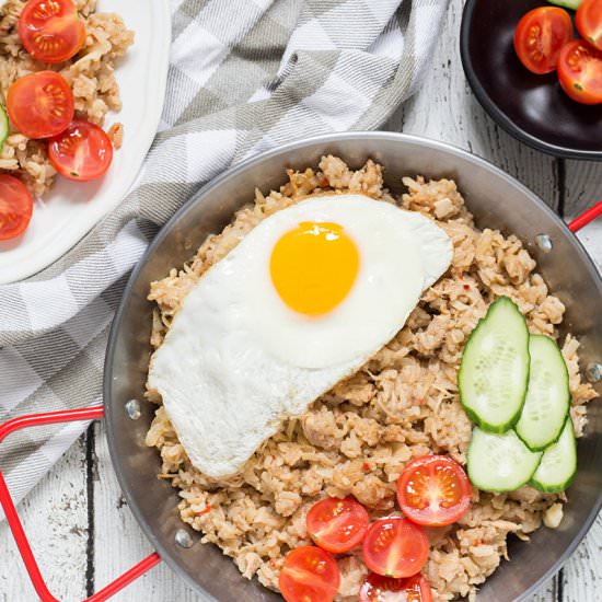 Indonesian Fried Rice (Nasi Goreng) - Recipe photo by cookingtheglobe