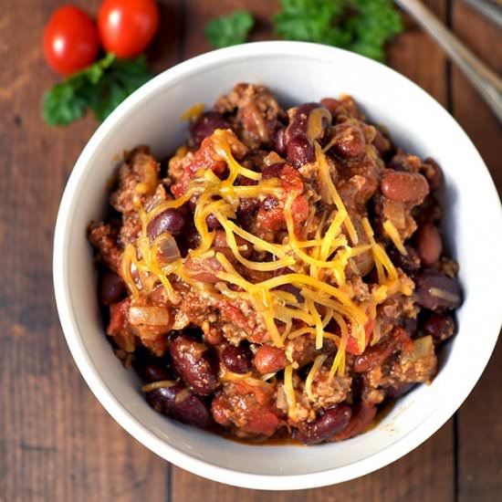Crock-Pot Coriander Chili - Recipe photo by Mighty Mrs