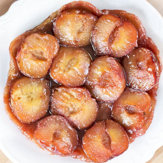 Plum Ginger Tart Tatin - Recipe photo by cakenknife