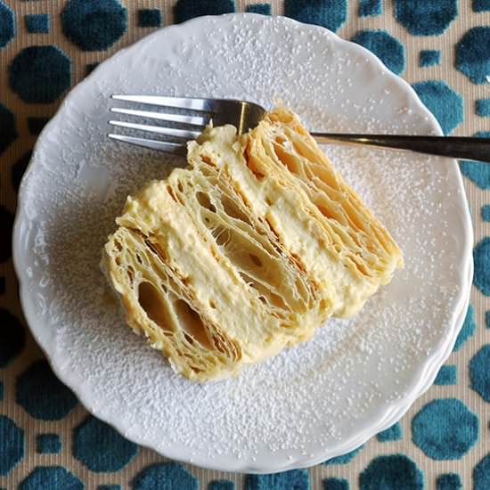 Napoleon Dessert (Mille Feuille) - Recipe photo by BatterandDough
