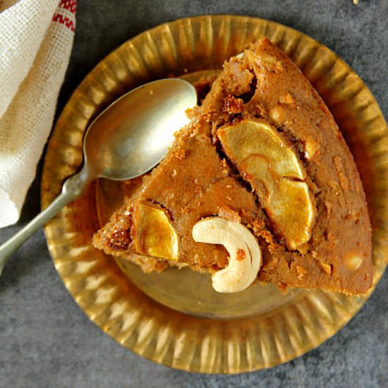 Apple Cinnamon Cashew Nut Cake - Recipe photo by Happy And Harried