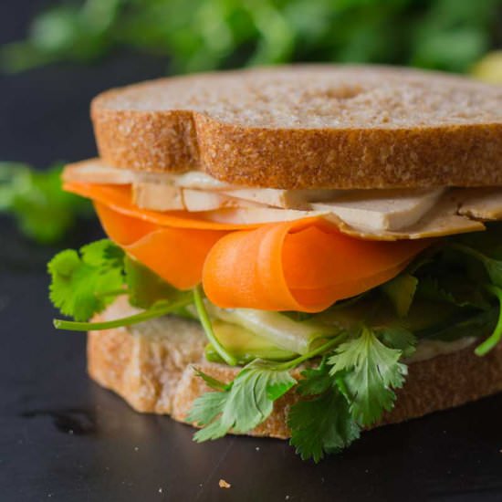 Tofusion Vegetable Sandwich - Recipe photo by passtheplants