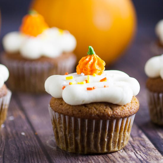 Classic Pumpkin Spice Cupcakes - Recipe photo by thegraciouswife
