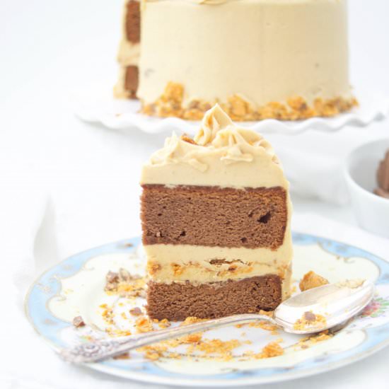 Butterfinger Cake - Recipe photo by tiffanybendayan