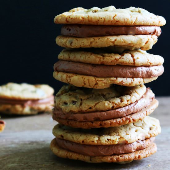 Chocolate Chunk Cookie Sandwich - Recipe photo by kitchenathoskins