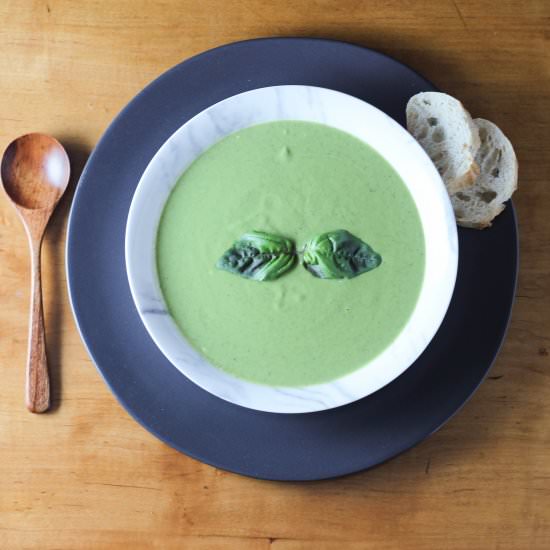 Green Pea Mascarpone Soup - Recipe photo by mordenh
