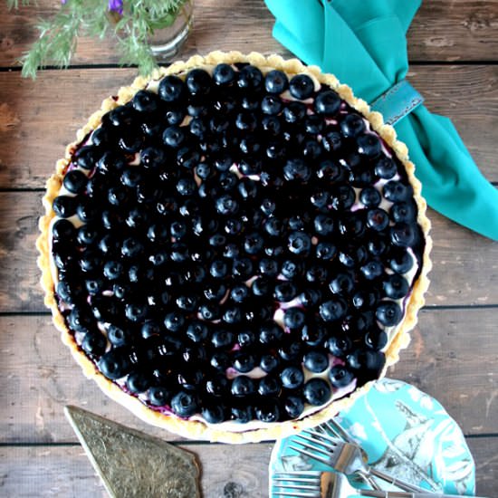 Blueberry Cream Tart - Recipe photo by myfriendsbakery