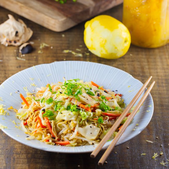 Lemon Sesame Yakisoba Noodle - Recipe photo by ricewitheverything