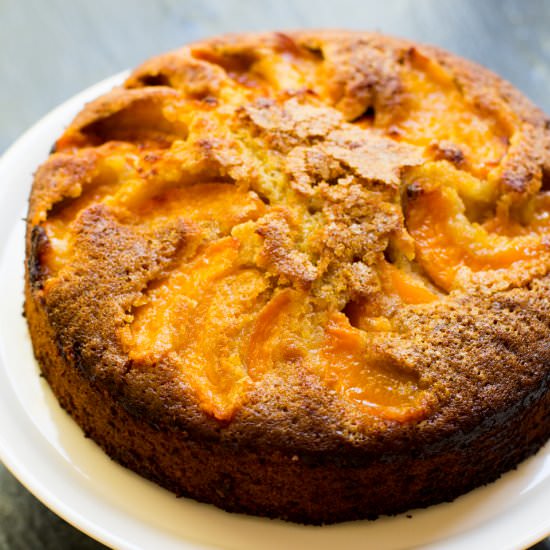 Peach Tea Cake - Recipe photo by thedessertspoon