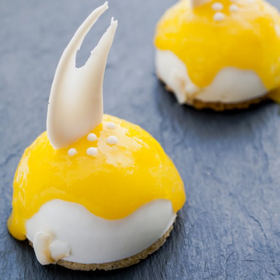 Mango cheesecake entremet - Recipe photo by Tales of Chocolate